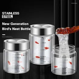 Storage Bottles High Temperature Resistant Jam Bottle Sub-packed Glass Round Transparent Honey Traditional Chinese