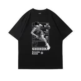 2023 Ny Slam Dunk Master T-shirt Joint Namn runt Sakuragi Hanagawa Toshikaichi Mitsui Loose Basketball T-shirt