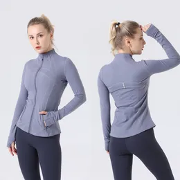 Ropa de yoga de otoño e invierno para mujer Ropa de yoga deportiva de manga larga Abrigo al por mayor Ropa de compresión de ocio ajustada al por mayor Chaquetas de mujer