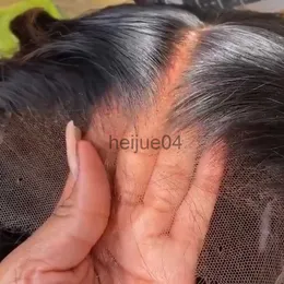Perucas Capless de cabelo humano retas 5x5 6x6 7x7 perucas de fechamento do laço 180 Density Lace Frontal perucas de cabelo humano peruca reta peruana pré arrancadas Remy Jarin x0802