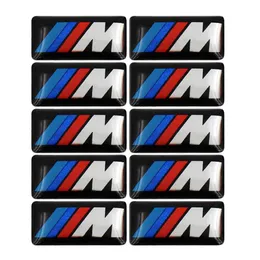 100PCS TEC Sport Wheel Badge 3D Emblem Sticker Logo Logo for BMW M Series M1 M3 M5 M6 X1 X3 X5 X6 E34 E36 E6 CAR Loting Sticker2536