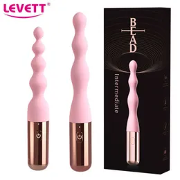 Massagegerät Analdildo Vibratoren für Frauen Vibrierende Silikonperlen Butt Plug Vibrator Paare Masturbator Buttplug