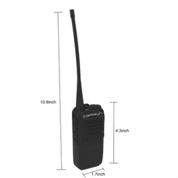 mini walkie talkie sos larm radio laddningsbar tvåvägs radiostation walkie-talkie EU-plugg