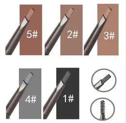 Ögonbrynsförstärkare 5 färger Ultra Fin Triangel Eyebrow Pencil Exakt Brow Definer långvarig vattentät blondbrun ögonbrynspenna Makeup 230807