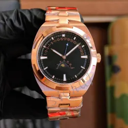 Reloj mecánico automático para hombre, reloj de diseño de 42MM de cuero/reloj de acero inoxidable, reloj resistente al agua de zafiro, montre de lux
