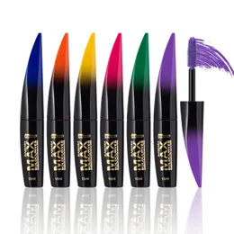 Mascara färgglada mascara ögon fransar tjocka curl förlängande ögonfransar vattentätt långvarig eyeliner kosmetik kvinna ögon smink verktyg 230807