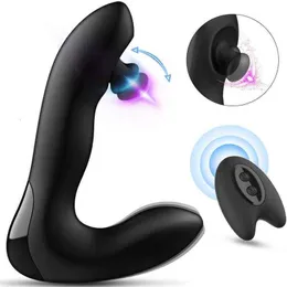 Fernbedienung Prostata -Massagebaste Analstecker Vibrator für Männer mit Simulation Finger Press Erotik für Erwachsene