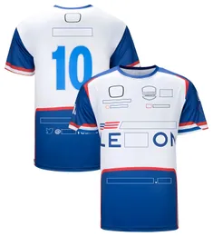 2023 Yeni Yarış Sürücüsü T-Shirt Erkekler Jersey Yarış Hayranları Yaz Moda Nefes Alabası Tişörtleri Açık Ekstrem Spor T-Shirt