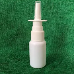 Storage Bottles 2Pcs/Lot 20ml White Empty Plastic Nasal Spray Pump Sprayer Mist Nose Refillable For Packaging RB22