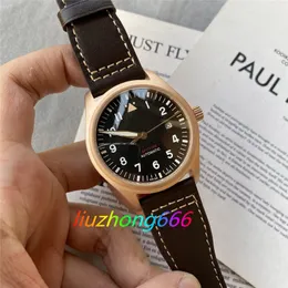 U1 najwyższej klasy projektant AAA IW389401 Klasyczne zegarki Mężczyźni Automatyczny mechaniczny pilot Big Dial 46 mm le Petit Prince Black Skórzanie zegarek wojskowy Montre de Luxe