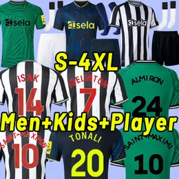 Versione fan 23 24 maglie da calcio New castle BOTMAN BRUNO G WILLOCK JOELINTON UNITED TRIPPIER 2023 2024 MAXIMIN WILSON SHELVEY ALMIRON TARGETT WOOD Uomo terzo verde