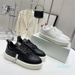 2023-Leather Low-Top 스니커 2023 New Men Women Lovers Shoes 디자이너 패션 고품질 가죽 플랫폼 운동화 크기 35-44