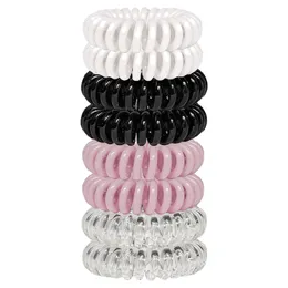 Acessórios de cabelo para cabelo feminino Scrunchie espiral Scrunchie simples de fio de cabelo PTU de alta elasticidade para telefone