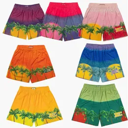 Модельерские шорты для мужчин и женщин, модные пляжные мужские шорты с рисунком кокосовой пальмы, летние уличные повседневные спортивные шорты