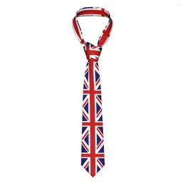 Bow Ties British Flag Union Jack slipsar män 8 cm Storbritannien Storbritannien Förenade kungariket nack slips för dagliga slitage bröllopspresent