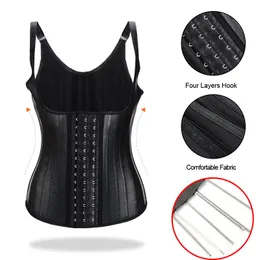 Women's Shapers Latex waist trainer women binders shapers modeling strap corset colombian girdles body shapewear faja shaper sash reductive 230807