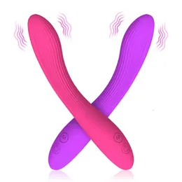 Massager 7 Modes Ripples Vibrator 암컷 자위기 클리토리스 여성을위한 Lesbian Magic Wand Flexible Silicone