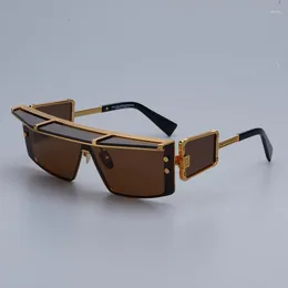 Солнцезащитные очки BPS Pure Titanium Square Men Mass Fashion Royal Oprtical Eyeglasses Steampunk с корпусом для женщин