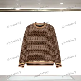 xinxinbuy men women designer sweatshirtパーカーダブルレタージャックローマセーター