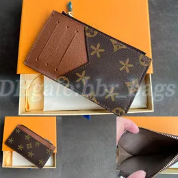 brown flower M30271 COIN card holder Wallets passport holders luxurys Designer small Women mens Coin Purses Genuine Leather long Purse key pouch wristlets card case