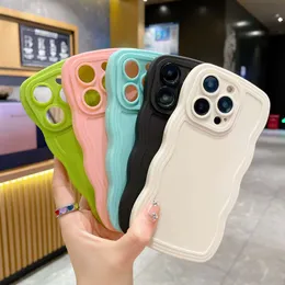 iPhone 14 Pro Max Case Candy Candy Curly Wavy Soft Silicone Bumperカバー用iPhone 11 12 13 Pro Max 14 X XS Max XR 7 8 6SPLUS SE2