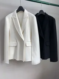 Nowy toteme Środkowa długość celebrytów w stylu Suit Edition dwustronny płaszcz wełniany płaszcz wełniany