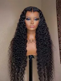 人間の髪のキャップレスウィッグ40インチ深い波13x6 HDレースフロントウィッグ女性のための人間の髪のウィッグブラジルの巻き毛13x4フロントヒューマンヘアウィッグ
