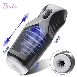 Massageador automático telescópico masculino masturbador copo silicone vagina masturbação para homens mastubator bens adultos