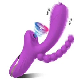 Massagegerät 3 in Klitorissauger Vagina Saugvibrator Klitoris Stimulator Blowjob Oral Nippel für Erwachsene 18 Frauen