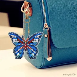 Chinese Products 5D DIY Butterfly Diamond Painting Keychain Pendant Full Drill Diamond Embroidery Cross Stitch Merry Christmas Decoration R230807