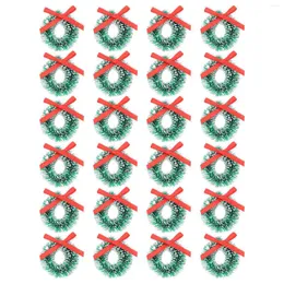 Fiori decorativi Ghirlanda natalizia da appendere Mini ornamento Paesaggio in miniatura Decorazione Ornamento