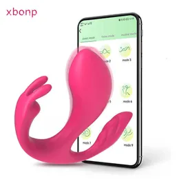 Массажер 3 в Bluetooth App Control Vibrator Женский стимулятор клитора G Spot Dildo Anal Anal Plug для женщин пары для взрослых товаров