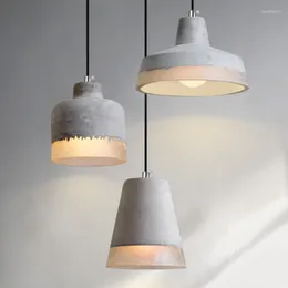 Kolye lambaları Wabi-Sabi Çimento Işıkları Oturma Odası Yatak Odası Mutfak Bar Estetik Dekoratör Avizeleri Led Aydınlatma Aletleri