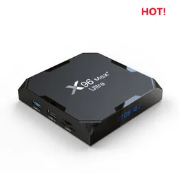 X96 Max Plus Ultra 8K TV Box Android 11 Amlogic S905x4 Quad Core 4GB 64GB Media Player Dual WiFi BT HDR 10 Fast Set Top Box