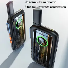 Pacote de 2 peças para canteiro de obras de hotel civil micro ultrafino sem fio portátil de alta potência ao ar livre mini mini walkie talkie 5 km 10 km