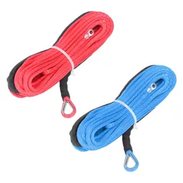 Ropes Bars Winch Rope UV Resistant Synthetic Fiber Capacity ATV Towing Line 4.8mmx15m Rustproof Trailer for R230807