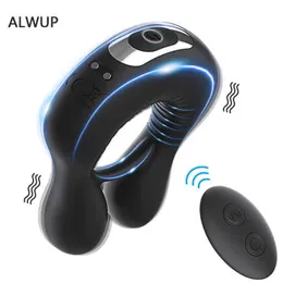 Massager Wireless Remote Control Vibration Cock Ring Delay Ejaculation Penis Men Semen Lock for Couples Adult Goods 18