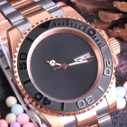 Relógios de pulso Minutetime logotipo personalizado/nome NH36 relógio cristal de safira 100 metros à prova d'água estéril mostrador relógios mecânicos de ouro rosa para homem