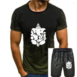 Męskie dresy dresowe kobiety zrelaksowana koszula ganesha joga graficzny sitodruk na miękkim wygodnym Polycotton Caslulu dla mężczyzn t