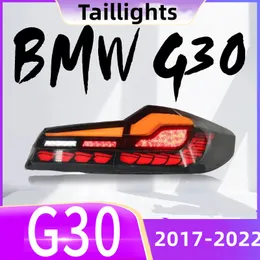 Lanternas traseiras para BMW série 5 G30 G38 20 17-20 22 Stoplight LED Tail Light Assembly Dragon Scale Acessórios