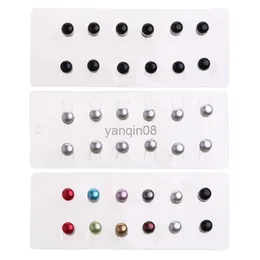 Pins Brooches 12pcs Safe Hijab Brooch Strong Metal Plating Pearl Magnetic Hijab Clip Luxury Accessory No Hole Pins Magnet Brooches HKD230807