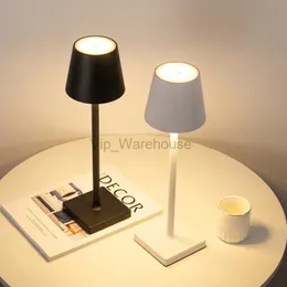 All-Aluminum High-Leg Light Touch Rechargeable Wireless Bedroom Bedside Atmosphere Night Light Outdoor Desk Lamp HKD230807