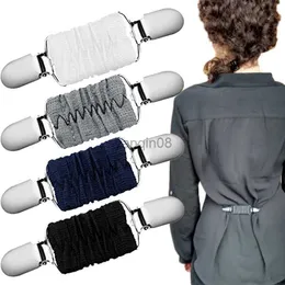 Pins Brooches New Dress Cinch Clips Set Elastic Clothes Clip to Tighten Dress Cardigan Collar Clips Shirt Clips Back Cinch for Women Kids HKD230807