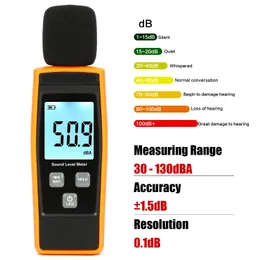 Noise Meters RZ Sound Level Meter Digital Handheld DB Meter Sonometros Noise Audio Level Meter 30130dB Decibels Mini Sound Meter 230804