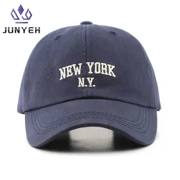 New York NY Letter Baseball Cap Men and Women's American Simple Hat Street szczyt czapki Cotton Thin Sun Hats Fashional