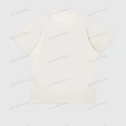 2023 Мужчины плюс Tees Дизайнер T Рубашки Печать печати с коротким рукавом экипаж Шейная одежда Черная белая Xinxinbuy m-3xl