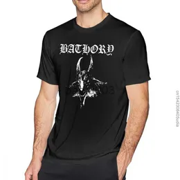 Erkek Tişörtler Darkthrone Tshirts Batory T Shirt Kısa Kollu Yüzde Pamuk Tee Gömlek Komik Sokak Giyim Grafik Adam Plus Tshirt J230807