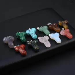 Kolye Kolye 23x16mm Karikatür Anahtar Opal Gül Kuvars Doğal Taş Yapımı Diy Kolye Küpe Takı Aksesuarları Hediye