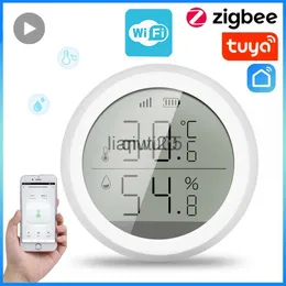 Умный дом управление домом tuya Zigbee Wi -Fi влажность Датчик температуры для Alexa Google Assistant Hygrometer Thermometer SmartLife Smart Home Product x0721 x0807