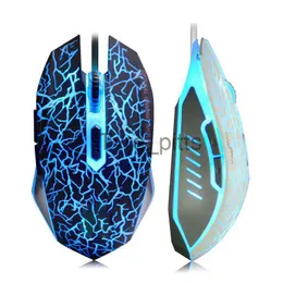 Möss USB Optical Wired Game Mouse för dator PC Laptop Gamer Mouse Dota 2 Lol Black White X0807